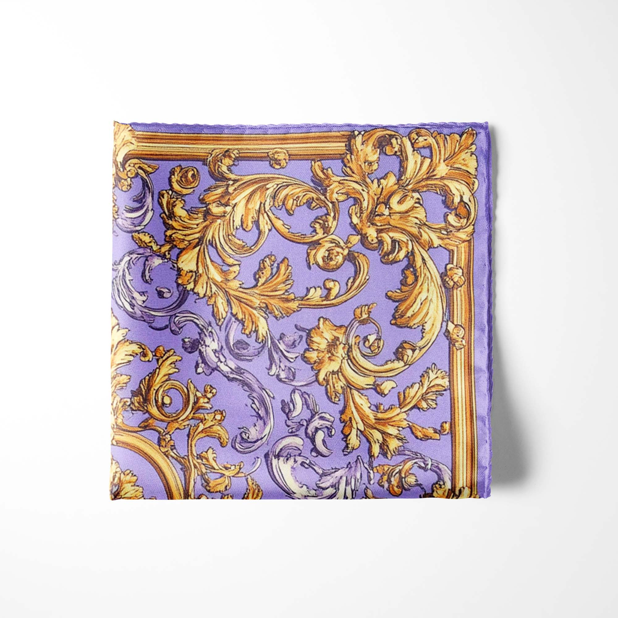 SHABBY GOLD SILK POCKET SQUARE