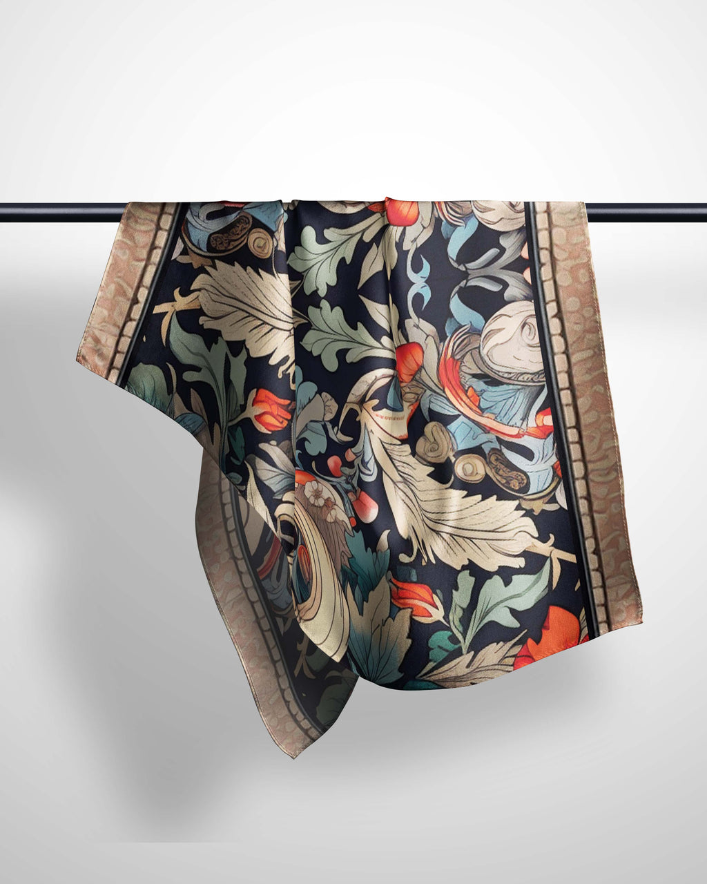 MUGHAL ART SILK WOMEN SCARF – PREMIUM COLLECTION