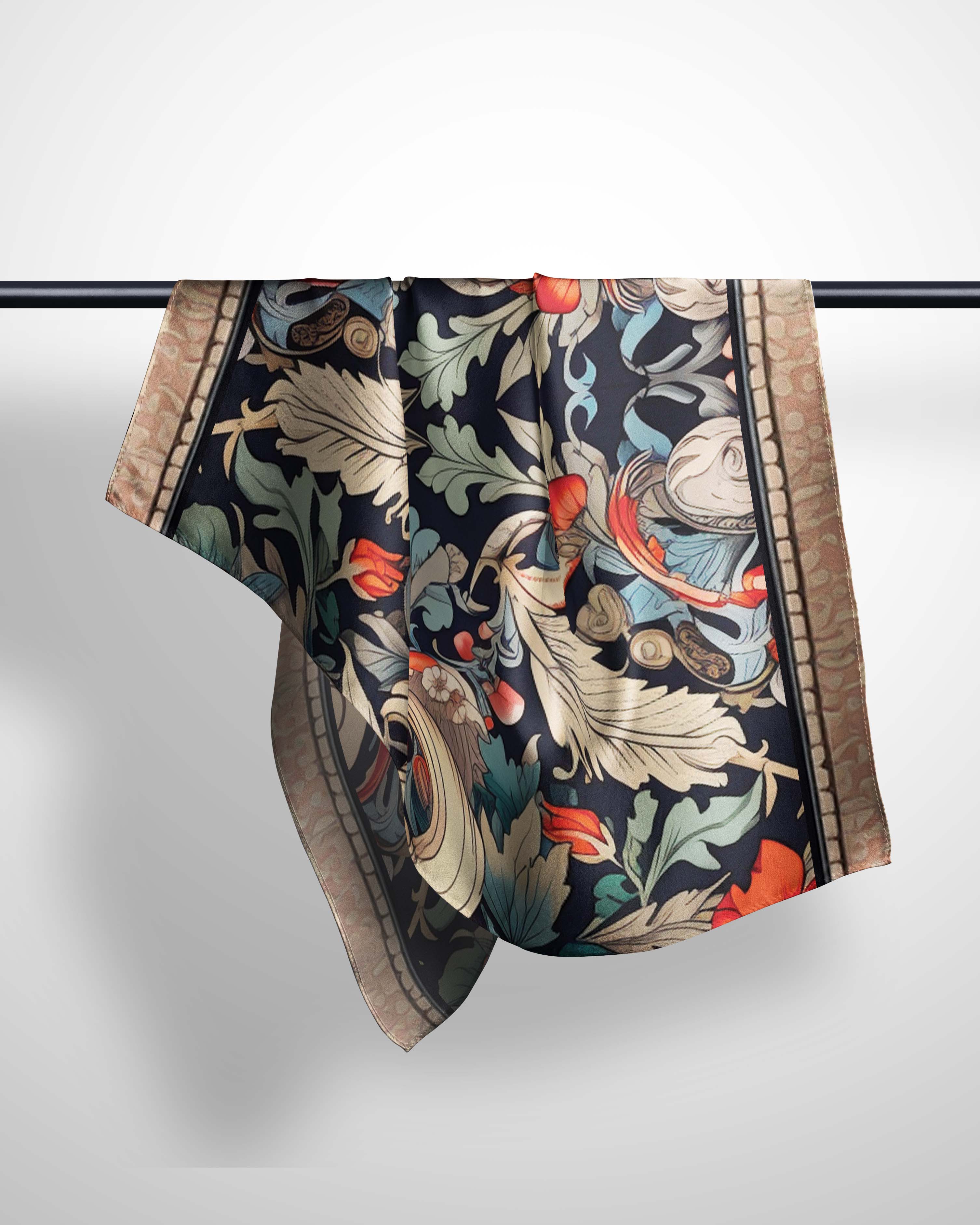 MUGHAL ART SILK WOMEN SCARF – PREMIUM COLLECTION