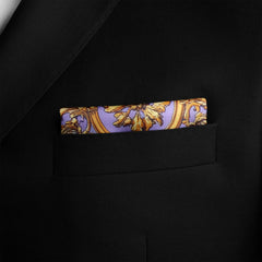 SHABBY GOLD SILK POCKET SQUARE