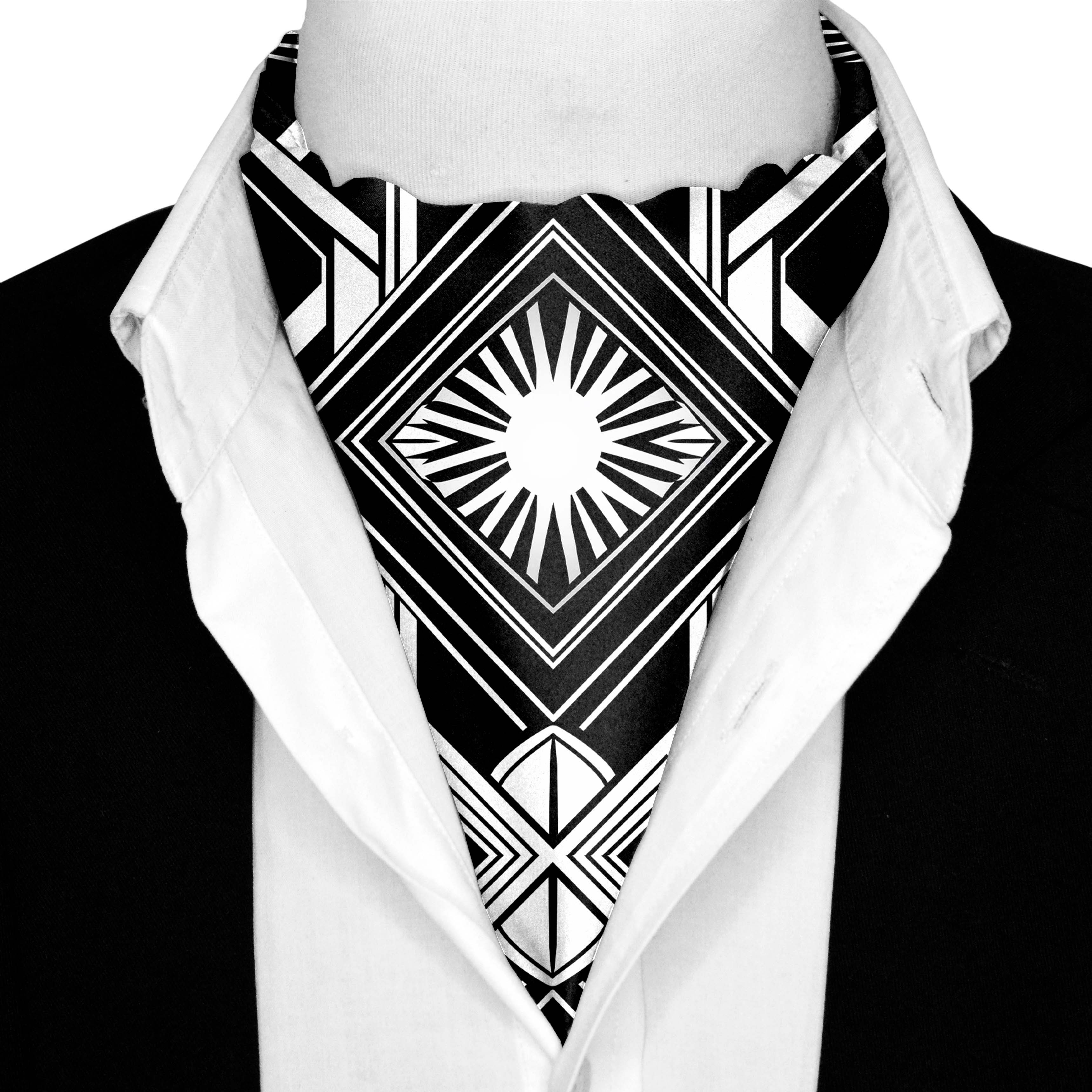 UNLEASHING SILK ASCOT AND POCKET SQUARE SET – PREMIUM COLLECTION