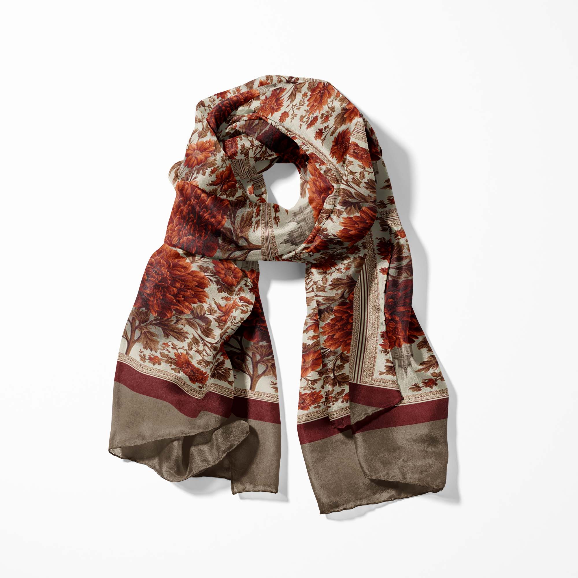 AMARANTH MEN SCARF AND POCKET SQUARE SET – PREMIUM COLLECTION