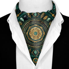 REGALIA SILK ASCOT AND POCKET SQUARE SET – PREMIUM COLLECTION