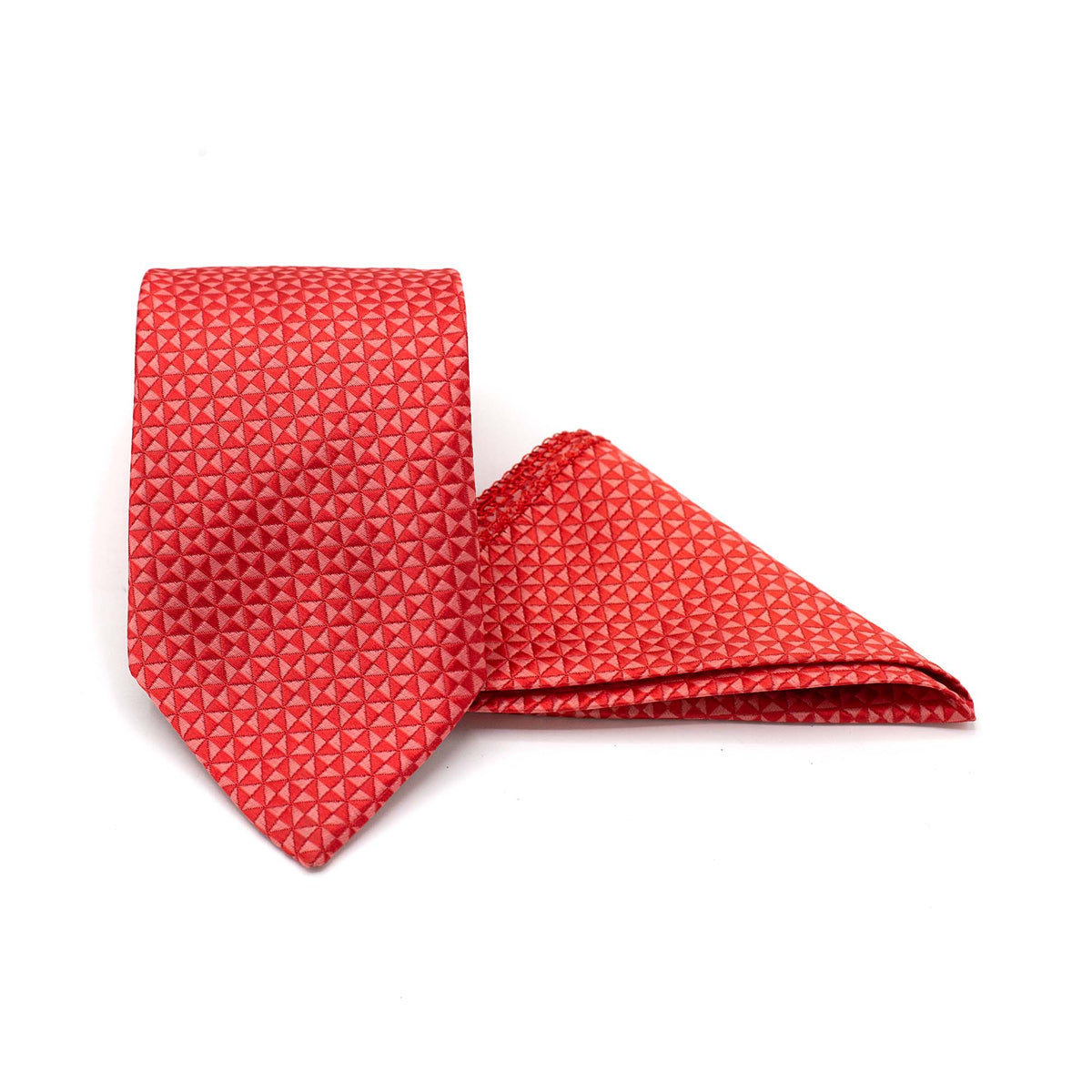 PRECISION WEAVE TIE AND POCKET SQUARE SET