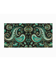 Paisley Silk Scarf | Printed Silk Scarf | Black Wolf