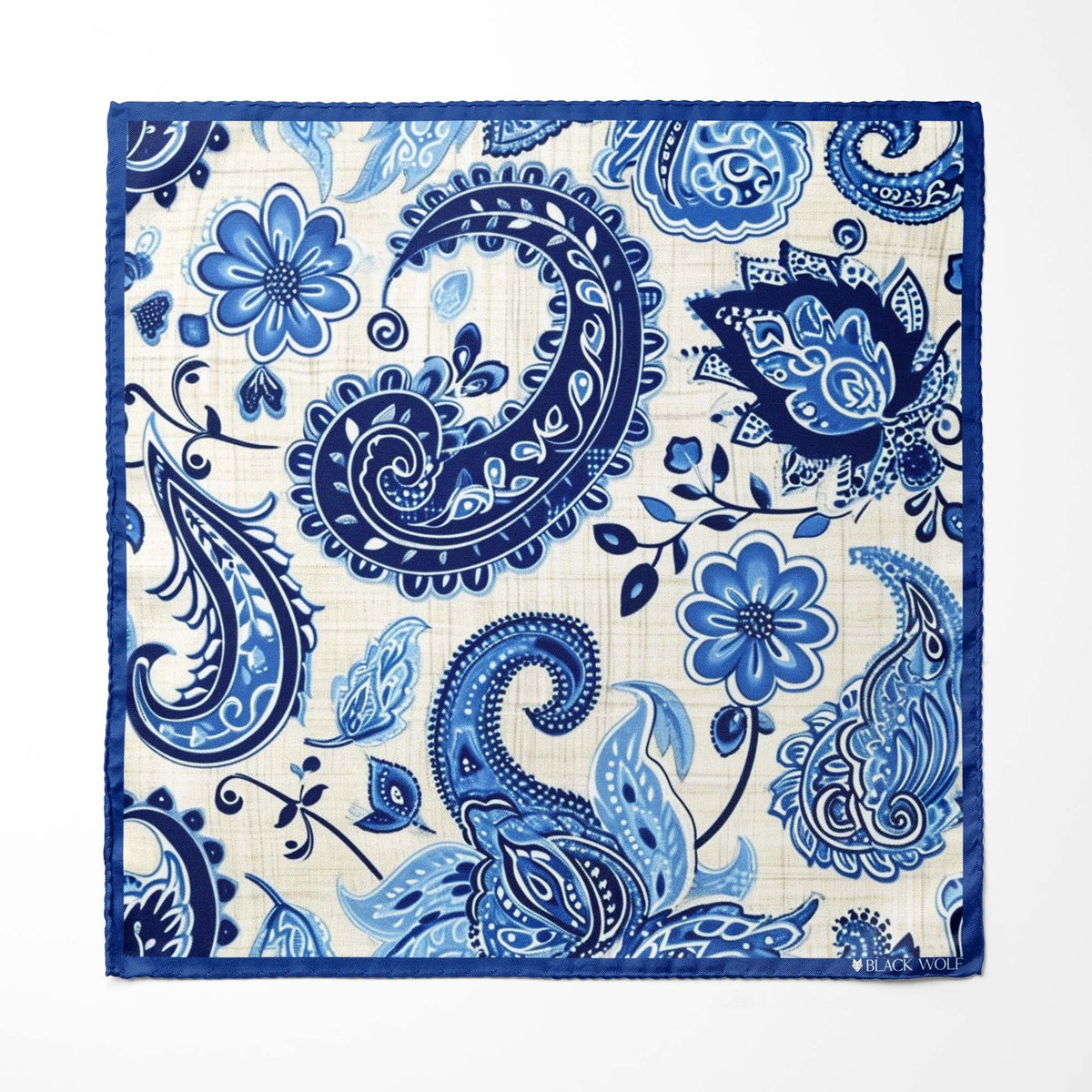 BEATITUDES PAISLEY SILK POCKET SQUARE