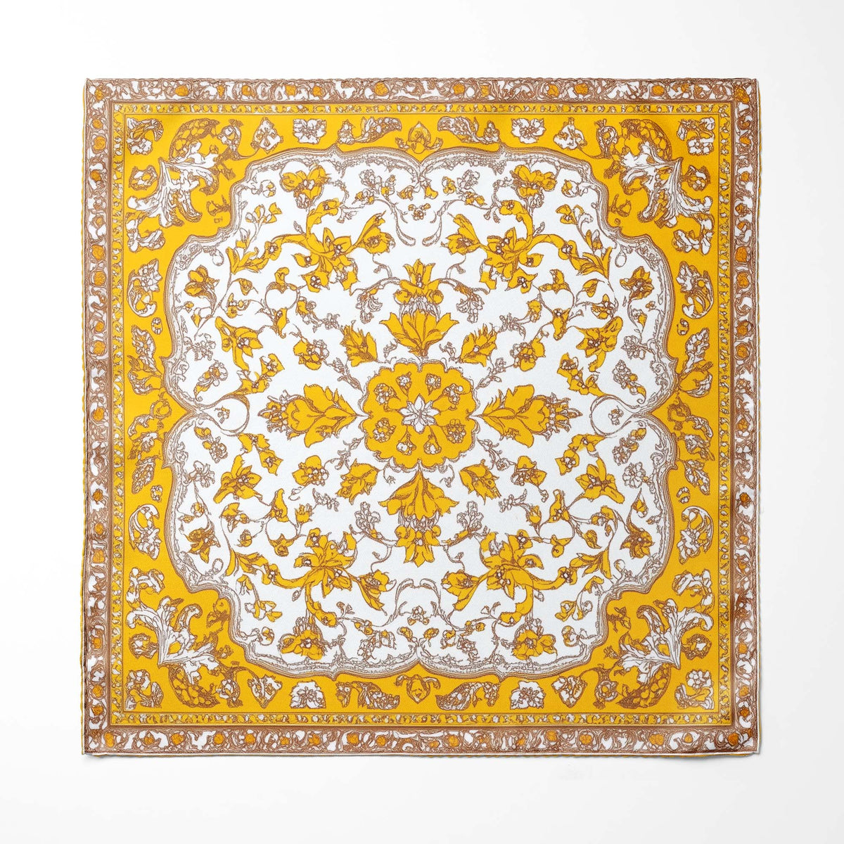 ARABESQUE VINTAGE FLORAL SILK POCKET SQUARE