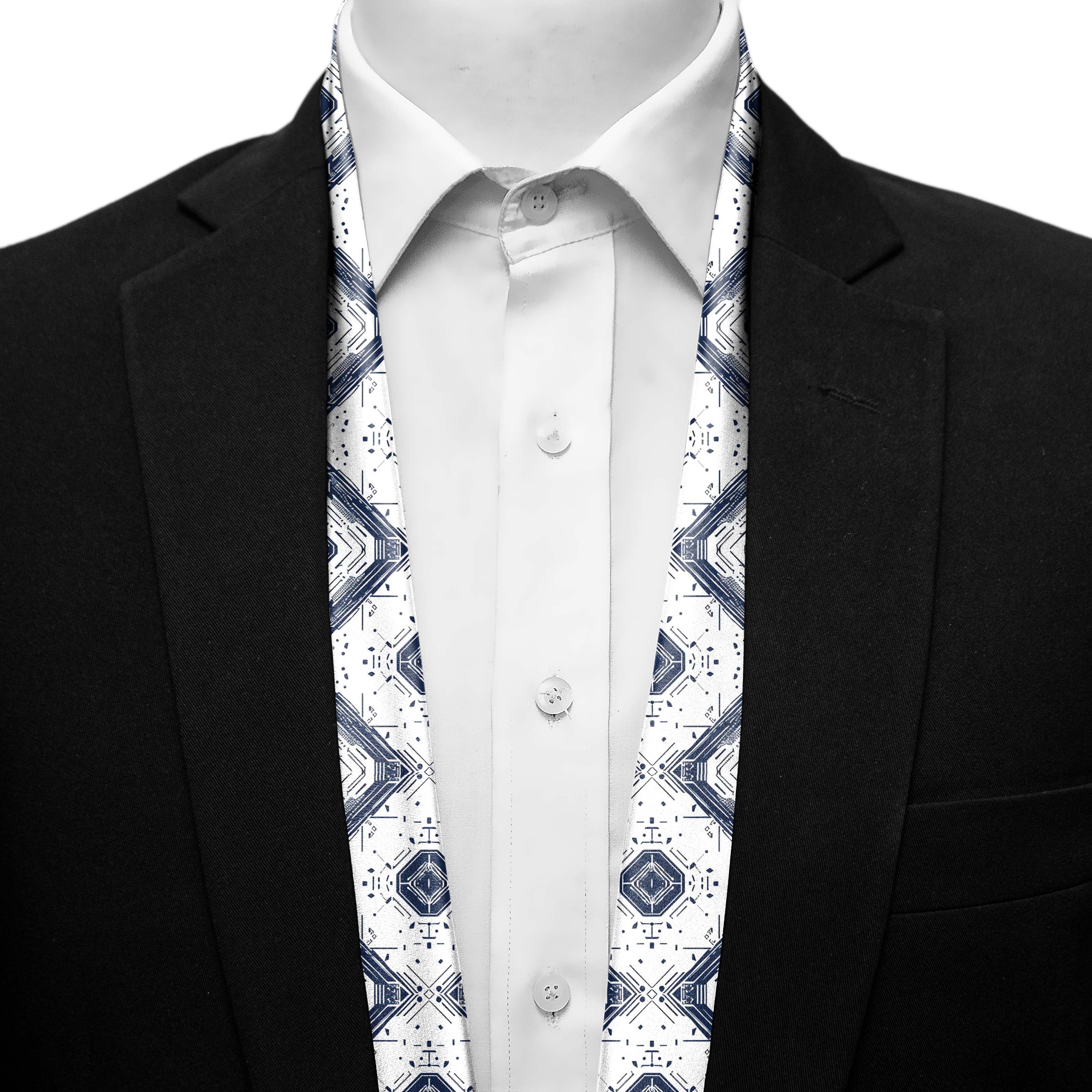GEOMETRIC ABSTRACT MEN SCARF - PREMIUM COLLECTION