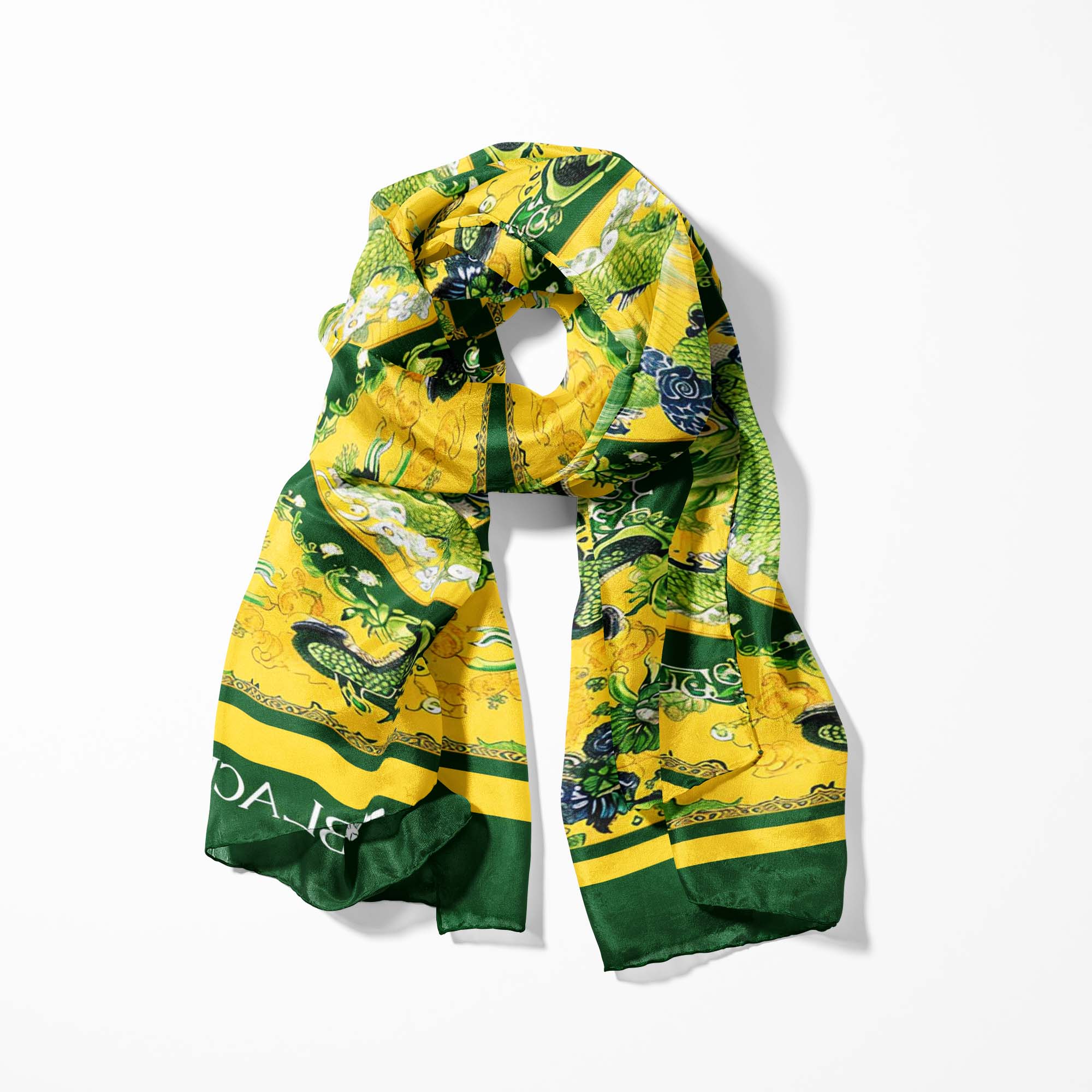 CHINESE DRAGON MEN SCARF AND POCKET SQUARE SET – PREMIUM COLLECTION