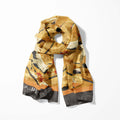 CRANE BIRDS MEN SCARF - PREMIUM COLLECTION