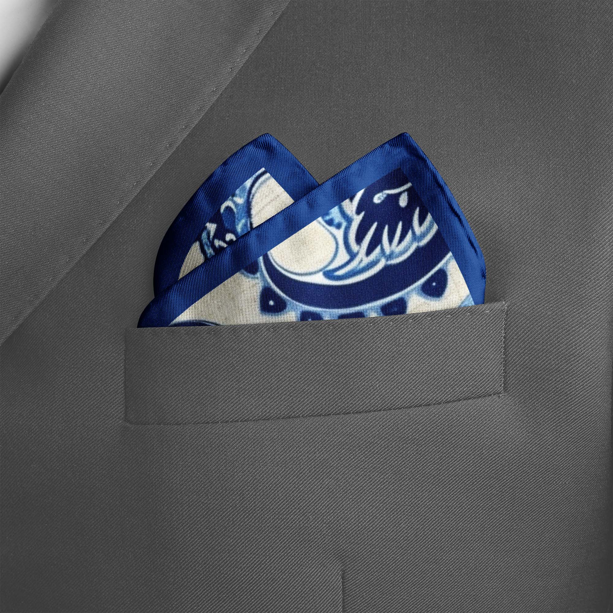 BEATITUDES PAISLEY SILK POCKET SQUARE