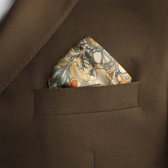 ANTIQUE ANCIENT SILK POCKET SQUARE