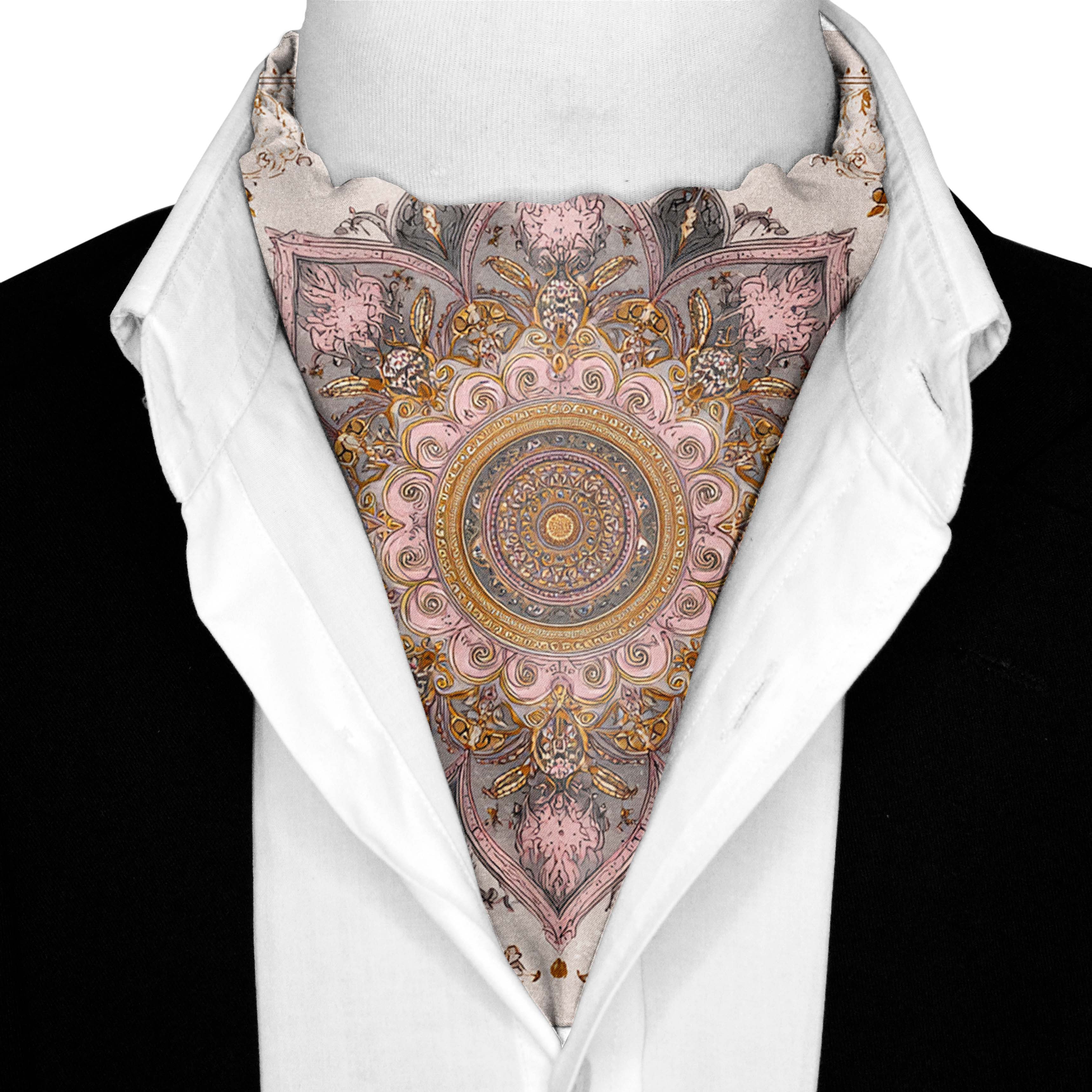 ROSABELLA SILK ASCOT AND POCKET SQUARE SET – PREMIUM COLLECTION