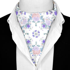 ROSAIRE SILK ASCOT AND POCKET SQUARE SET – PREMIUM COLLECTION