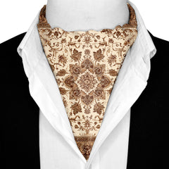 SIENNA SILK ASCOT AND POCKET SQUARE SET – PREMIUM COLLECTION