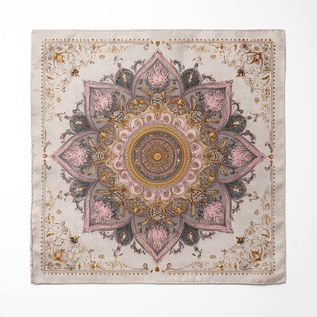 ROSABELLA SILK ASCOT AND POCKET SQUARE SET – PREMIUM COLLECTION