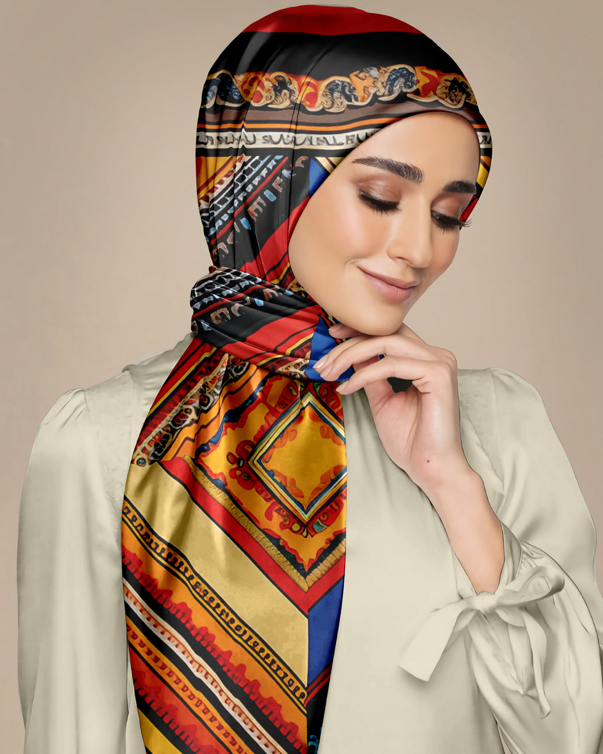 VINTAGE PIERRE  SILK WOMEN HIJAB – PREMIUM COLLECTION