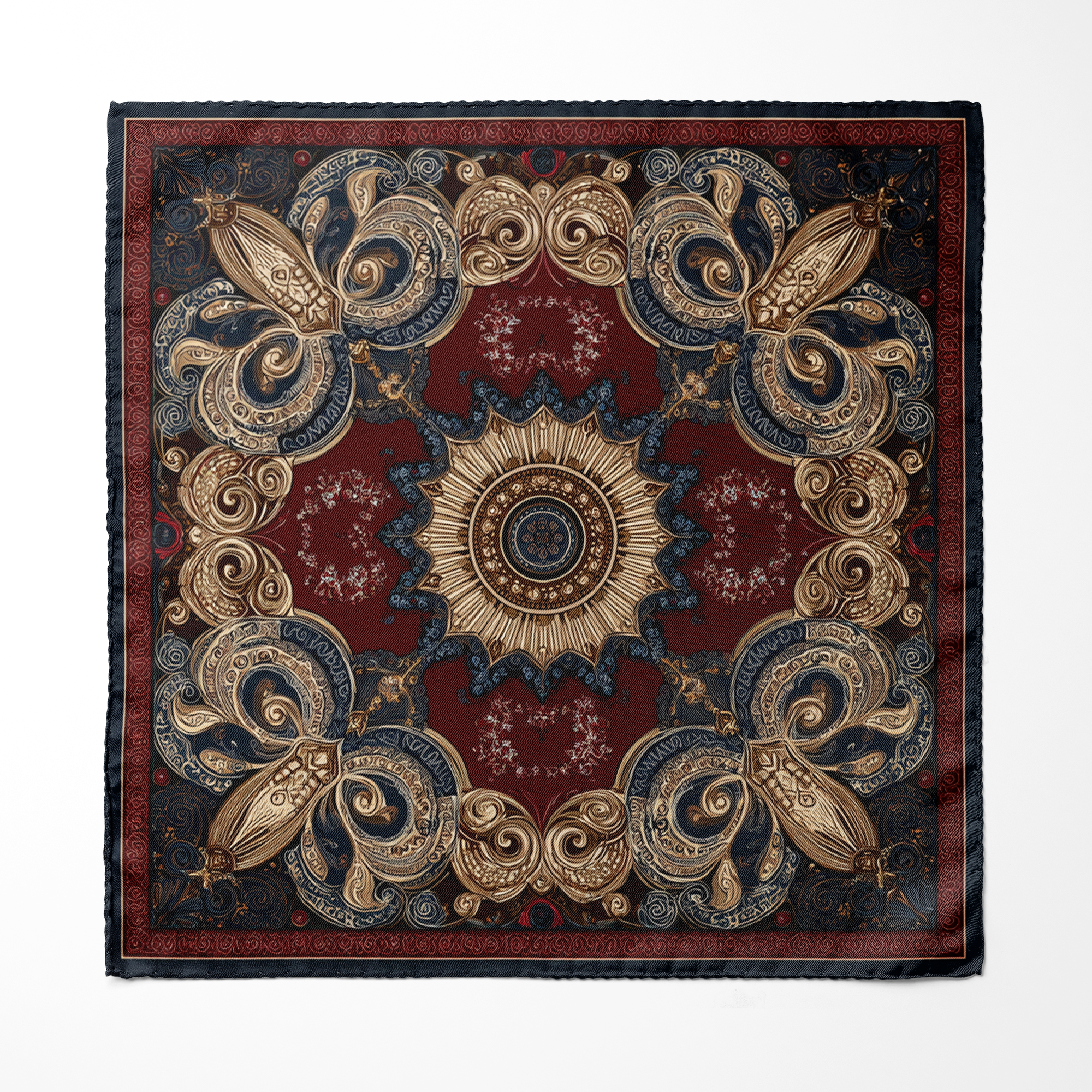 SOLARE SILK ASCOT AND POCKET SQUARE SET – PREMIUM COLLECTION