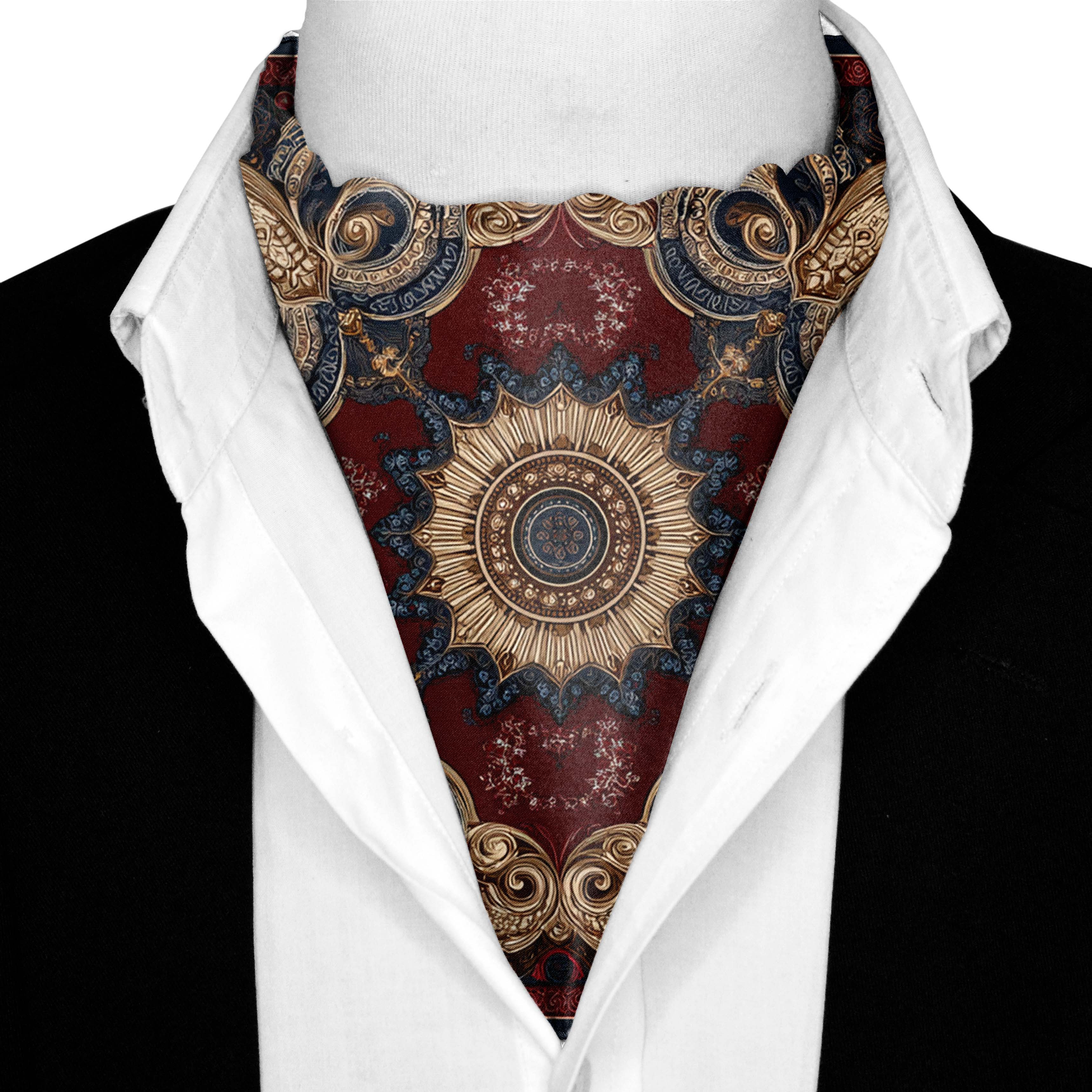 SOLARE SILK ASCOT AND POCKET SQUARE SET – PREMIUM COLLECTION