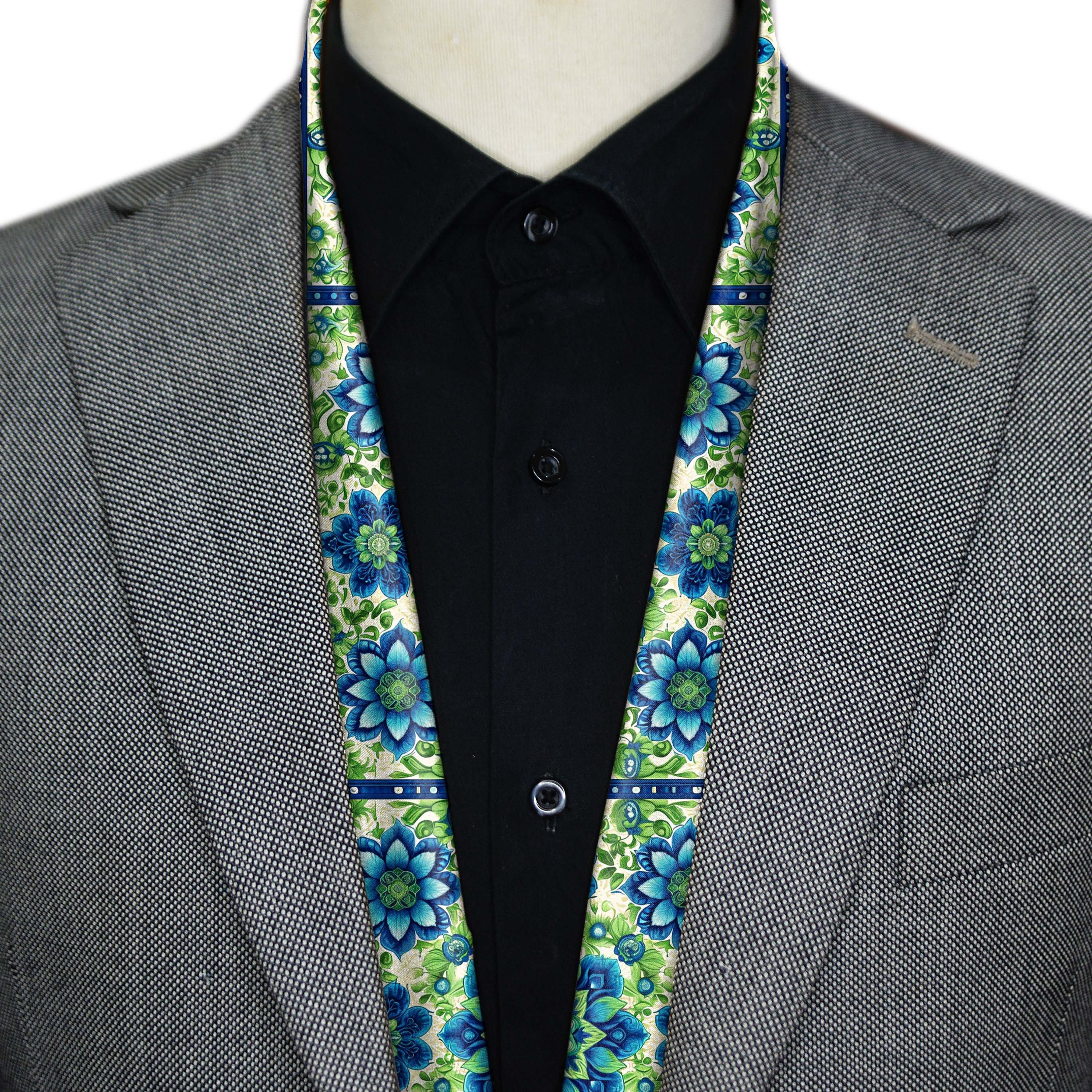 ELEGANT ABSTRACT FLORAL MEN SCARF- PREMIUM COLLECTION