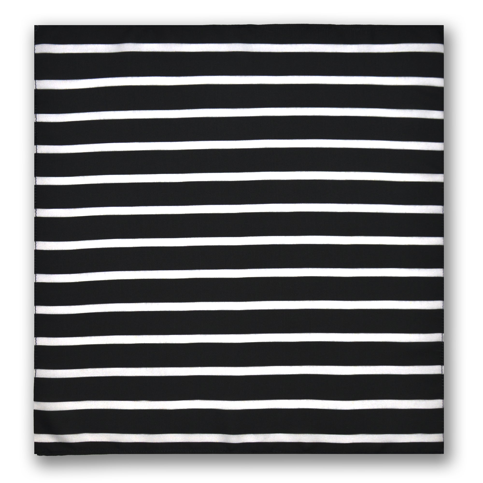 BLACK STRIPES MEN SCARF AND POCKET SQUARE SET – PREMIUM COLLECTION