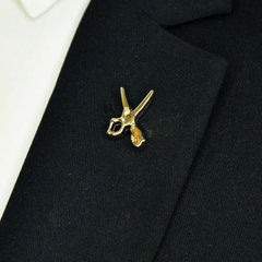 JET BLACK TIE WITH LAPEL PIN AND POCKET SQUARE