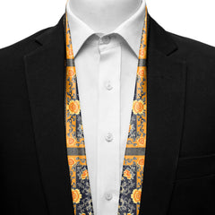 FLOWERS FOLIAGE MEN SCARF - PREMIUM COLLECTION