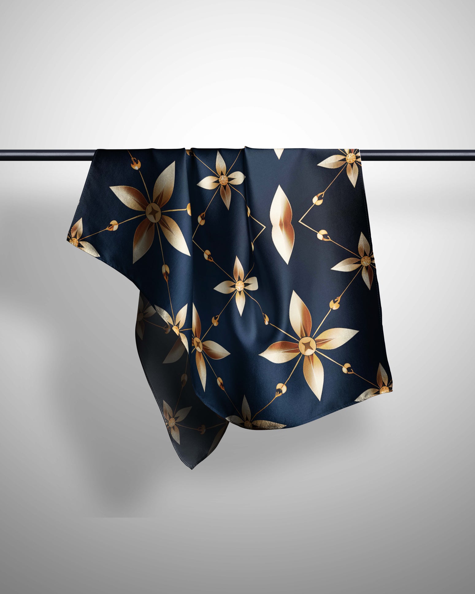 ART DECO SILK WOMEN HIJAB – PREMIUM COLLECTION