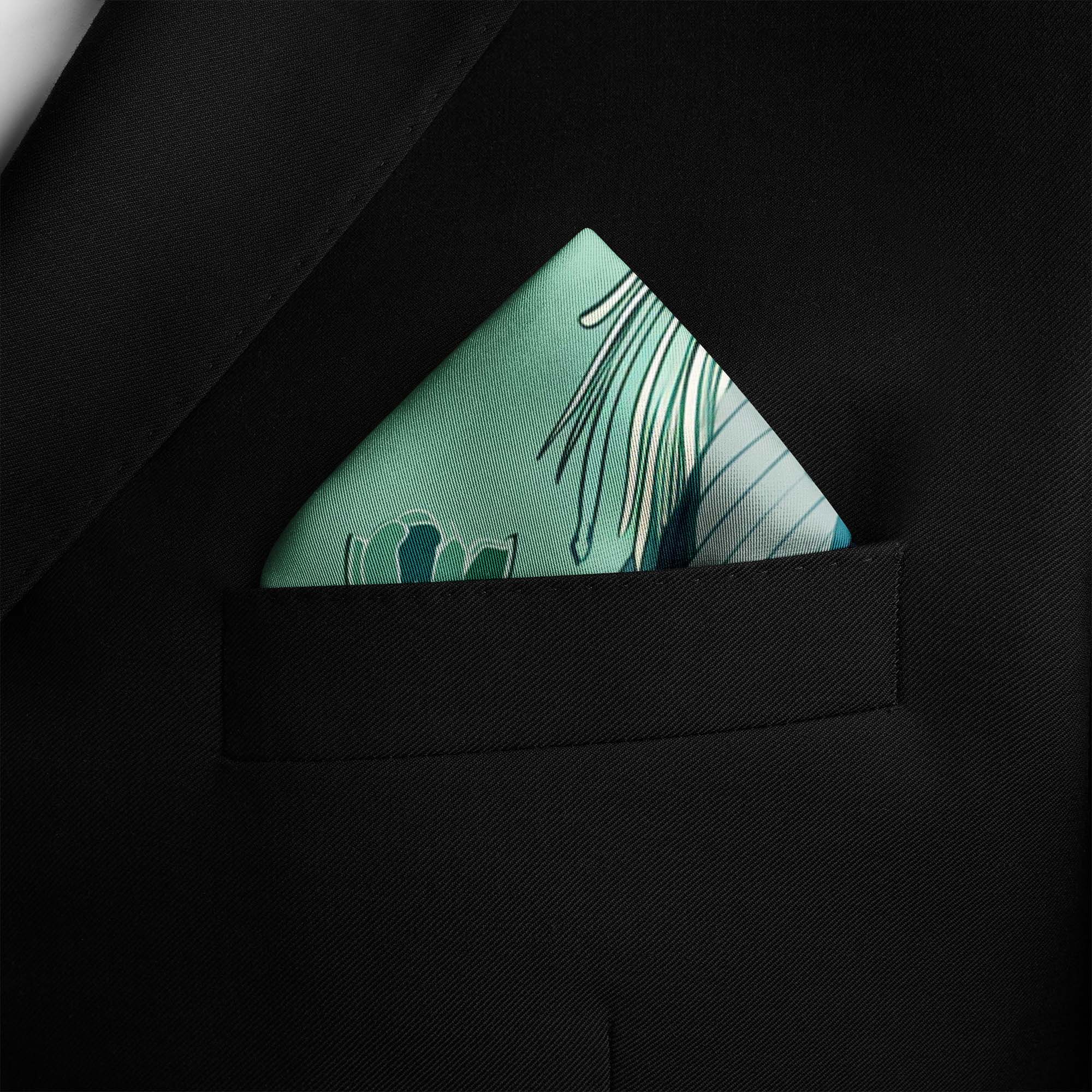 BABS PEASE SILK POCKET SQUARE