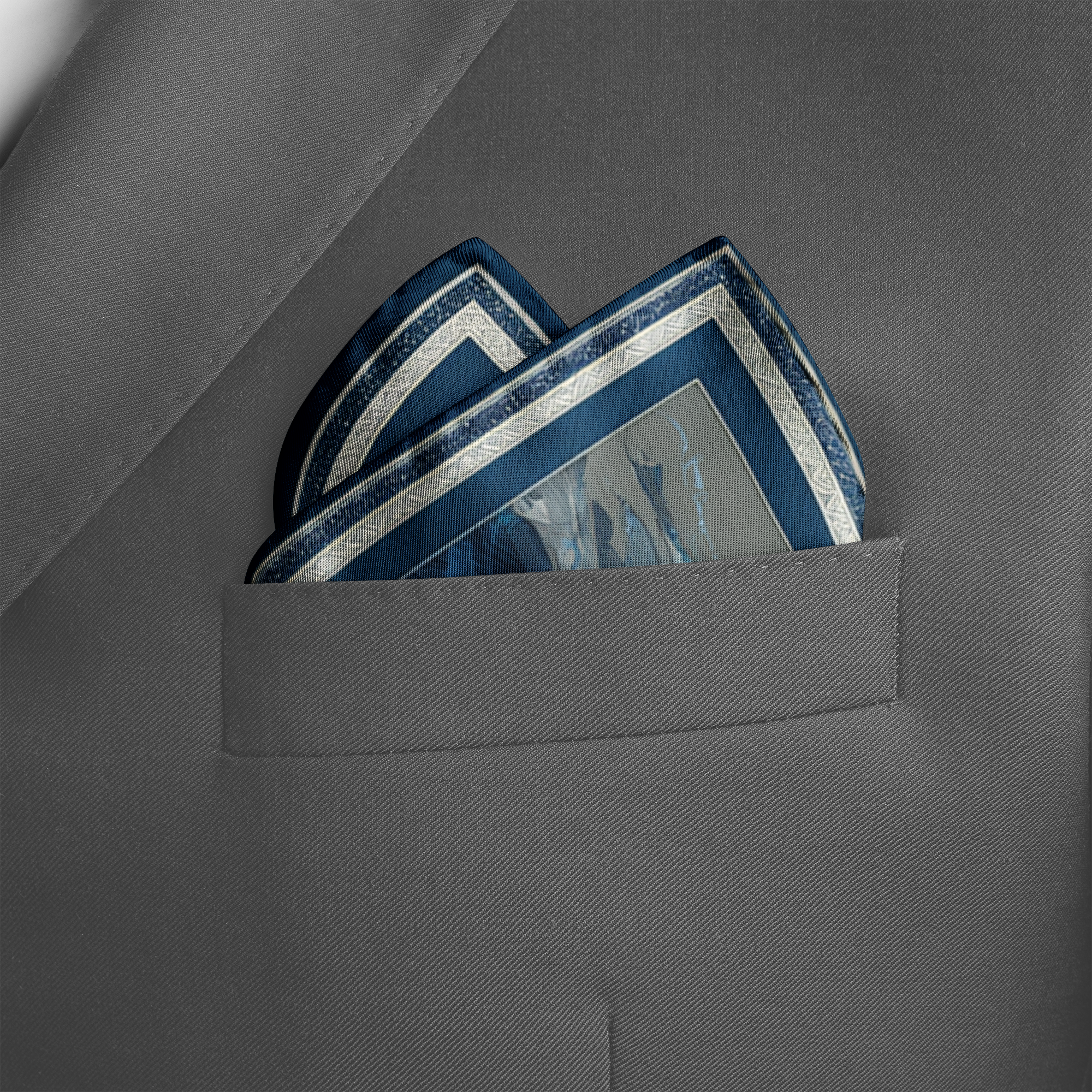 AQUILON SILK POCKET SQUARE