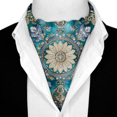 SORRENTO SILK ASCOT AND POCKET SQUARE SET – PREMIUM COLLECTION