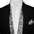 MAYAN PATTERN MEN SCARF AND POCKET SQUARE SET – PREMIUM COLLECTION