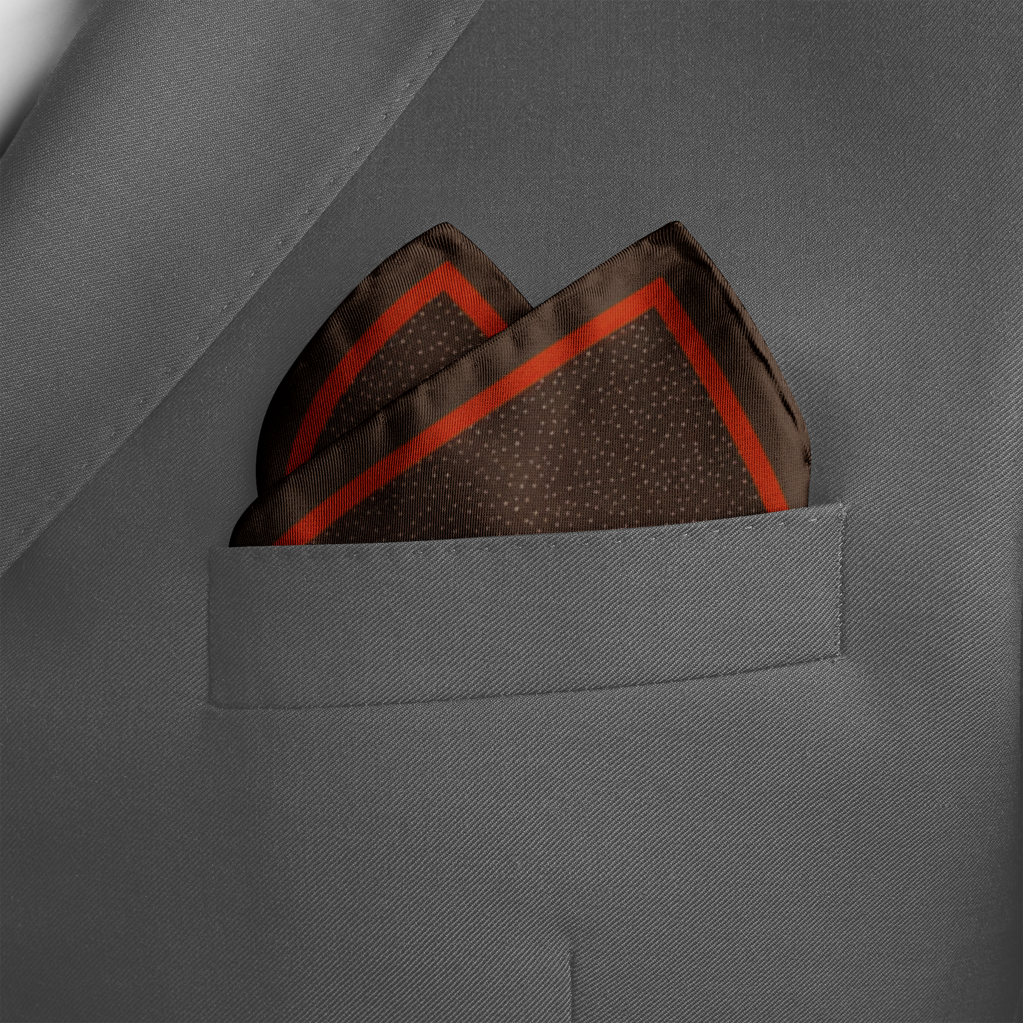INFERNO SILK POCKET SQUARE