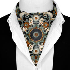 VERMILLION SILK ASCOT AND POCKET SQUARE SET – PREMIUM COLLECTION