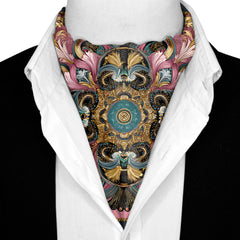 VERONA SILK ASCOT AND POCKET SQUARE SET – PREMIUM COLLECTION
