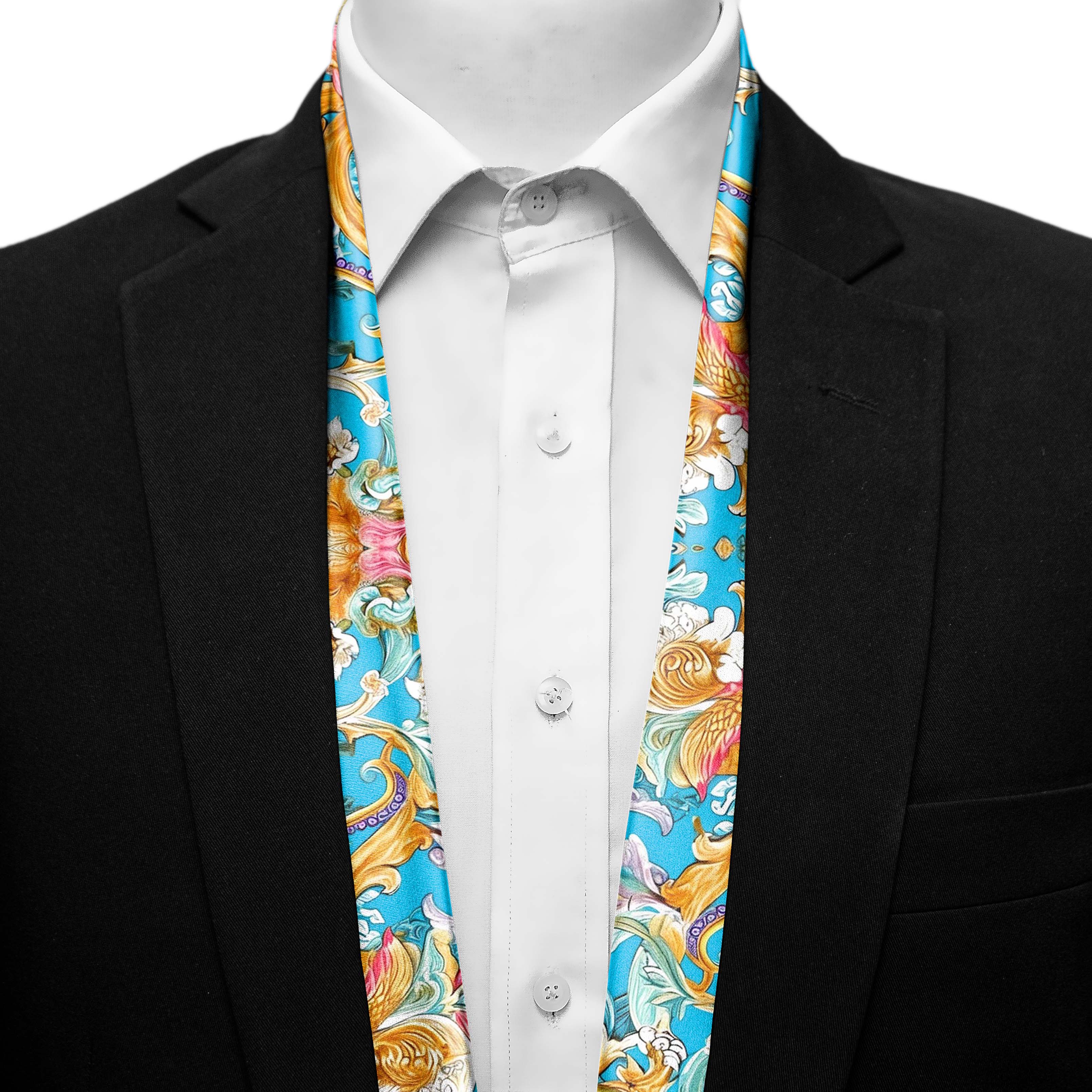 ELEGANCE COLORFUL FLORAL MEN SCARF- PREMIUM COLLECTION
