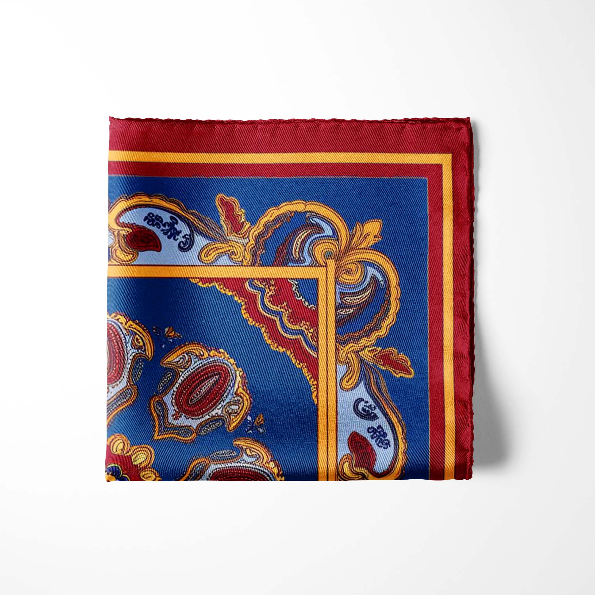 BURANO SILK POCKET SQUARE