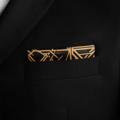 ART DECO SILK POCKET SQUARE