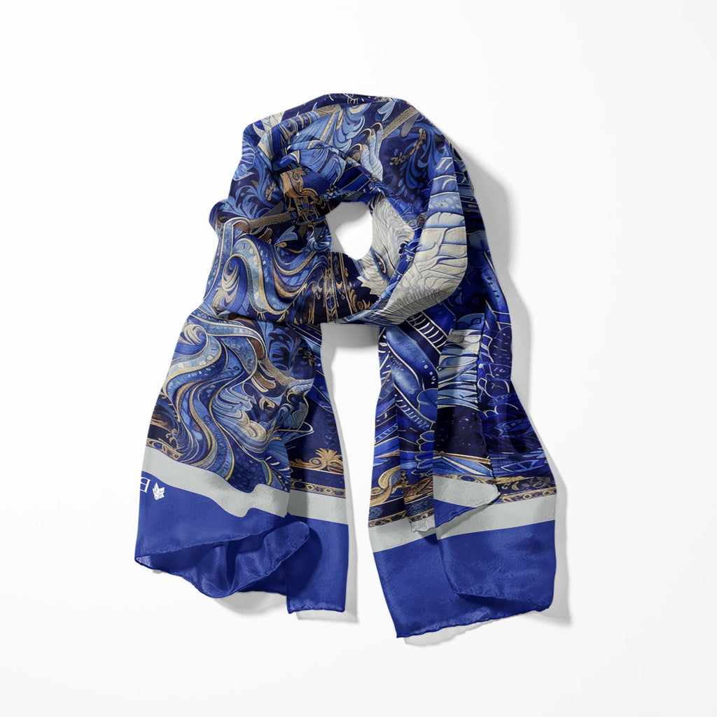 BLUE EYE EAGLE MEN SCARF AND POCKET SQUARE SET - PREMIUM COLLECTION