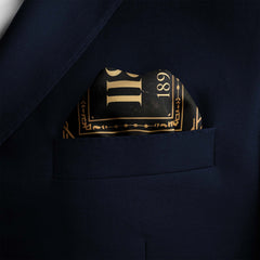 ART DECO SILK POCKET SQUARE