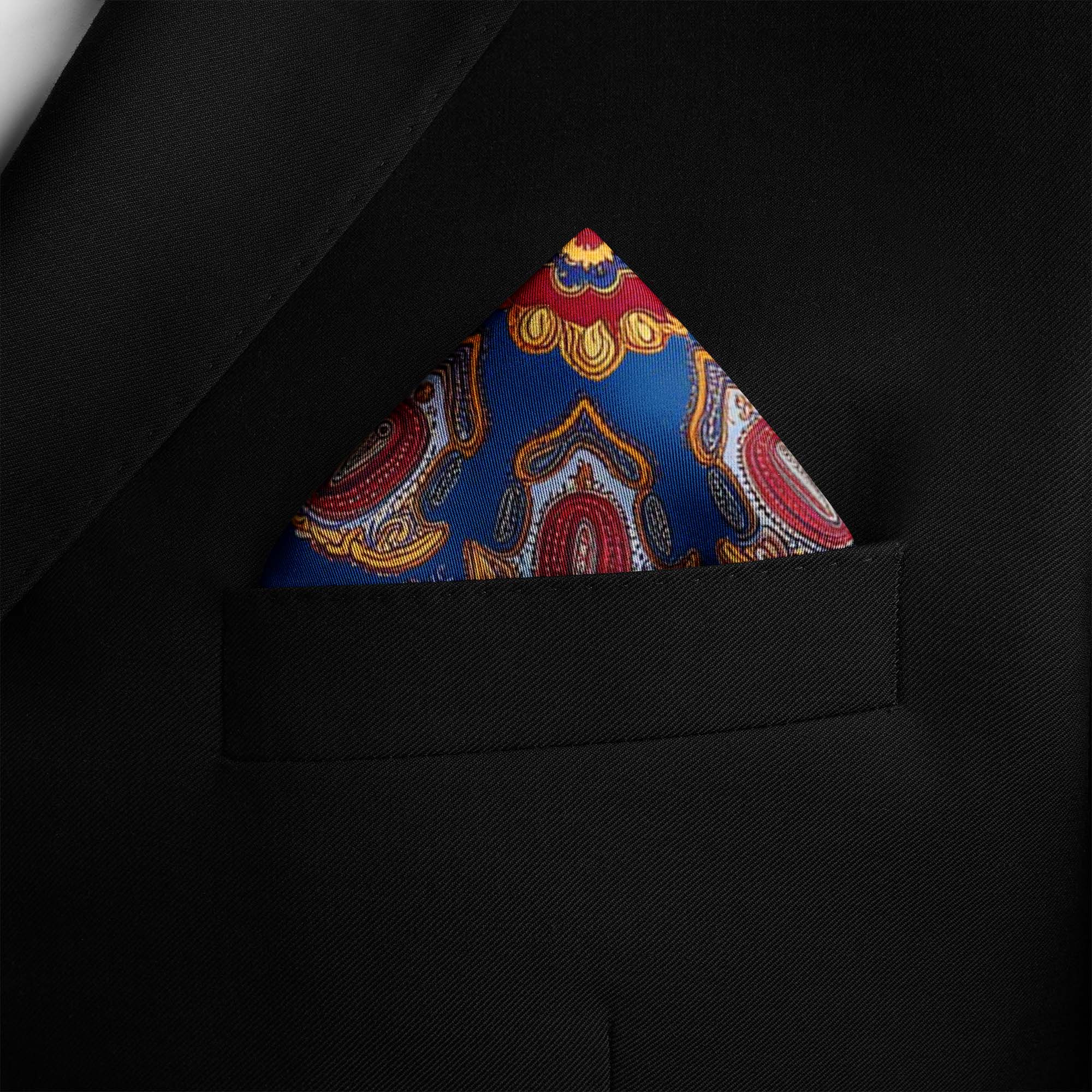 BURANO SILK POCKET SQUARE