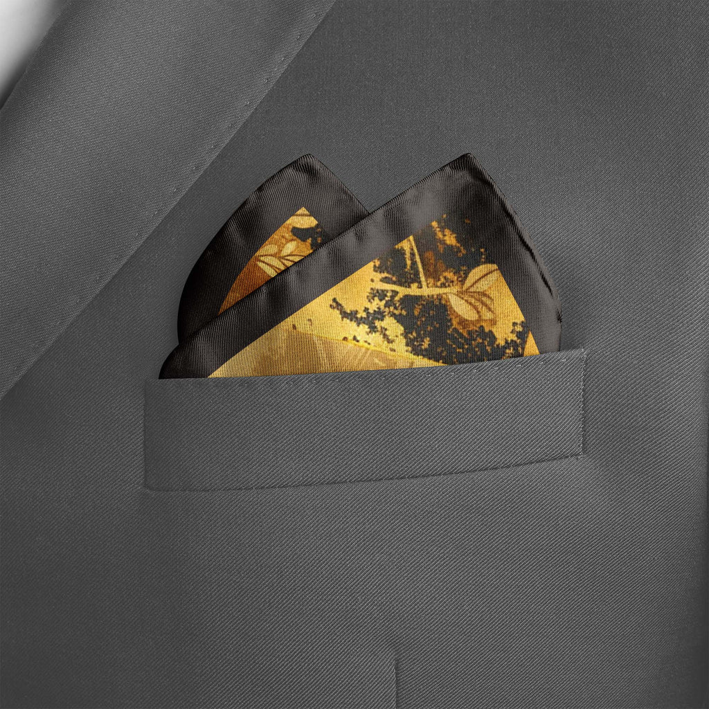 CRANE BIRDS SILK POCKET SQUARE