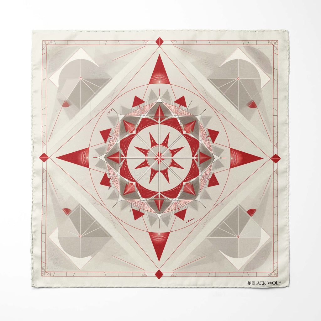 BEAUTIFUL STAR GEOMETRIC MEN SCARF AND POCKET SQUARE SET – PREMIUM COLLECTION