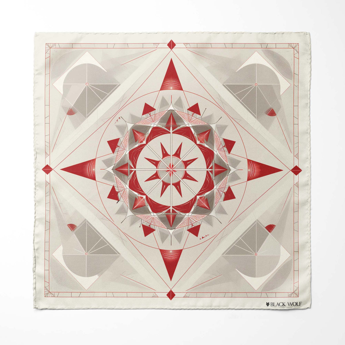 BEAUTIFUL STAR GEOMETRIC SILK POCKET SQUARE