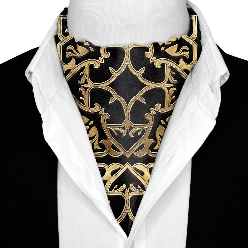 ARABIC FLORAL SILK ASCOT – PREMIUM COLLECTION