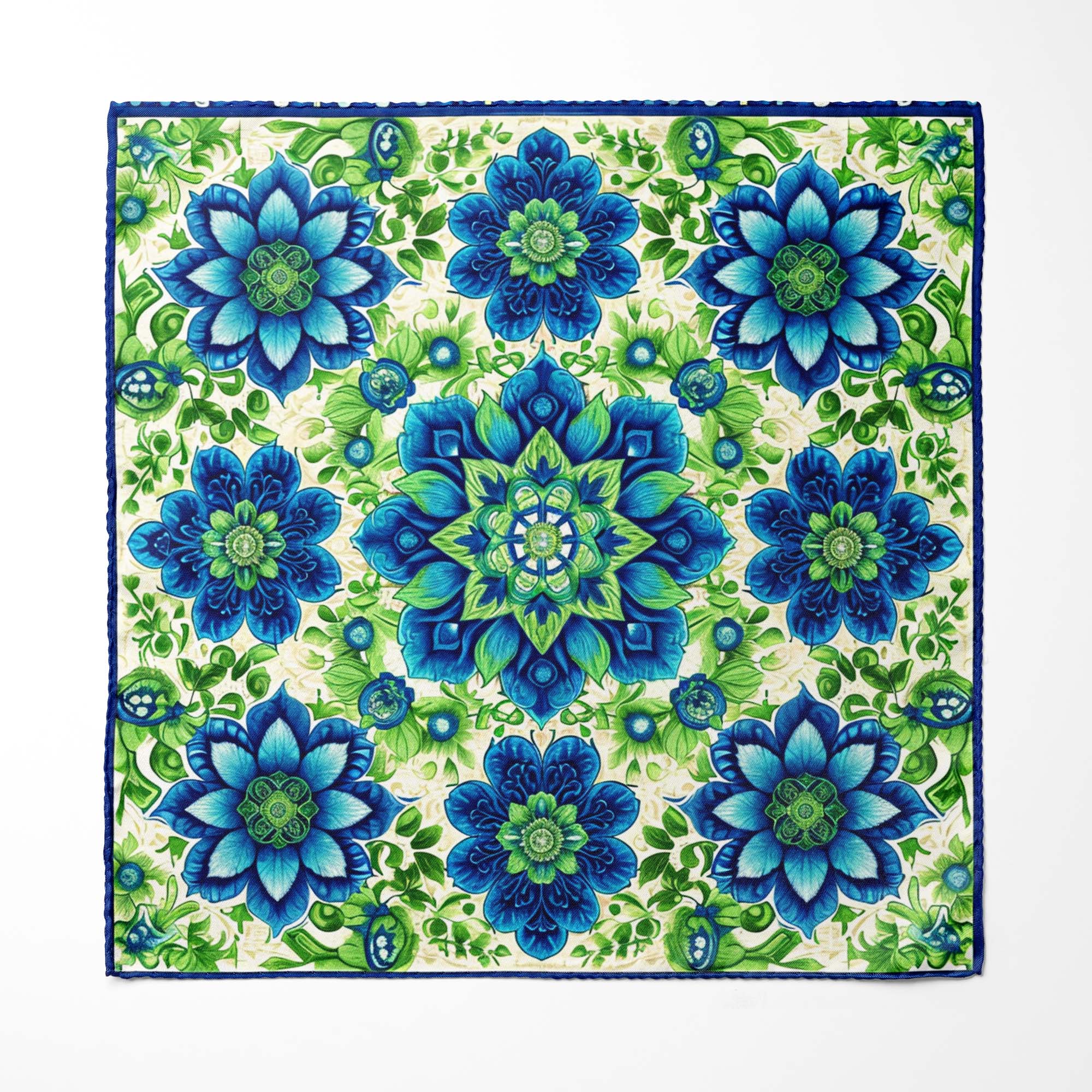 ELEGANT ABSTRACT FLORAL SILK ASCOT AND POCKET SQUARE SET – PREMIUM COLLECTION