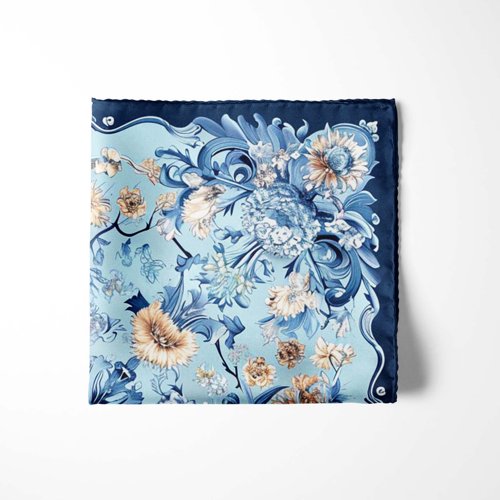 ISFAHAN MOSQUE SILK POCKET SQUARE