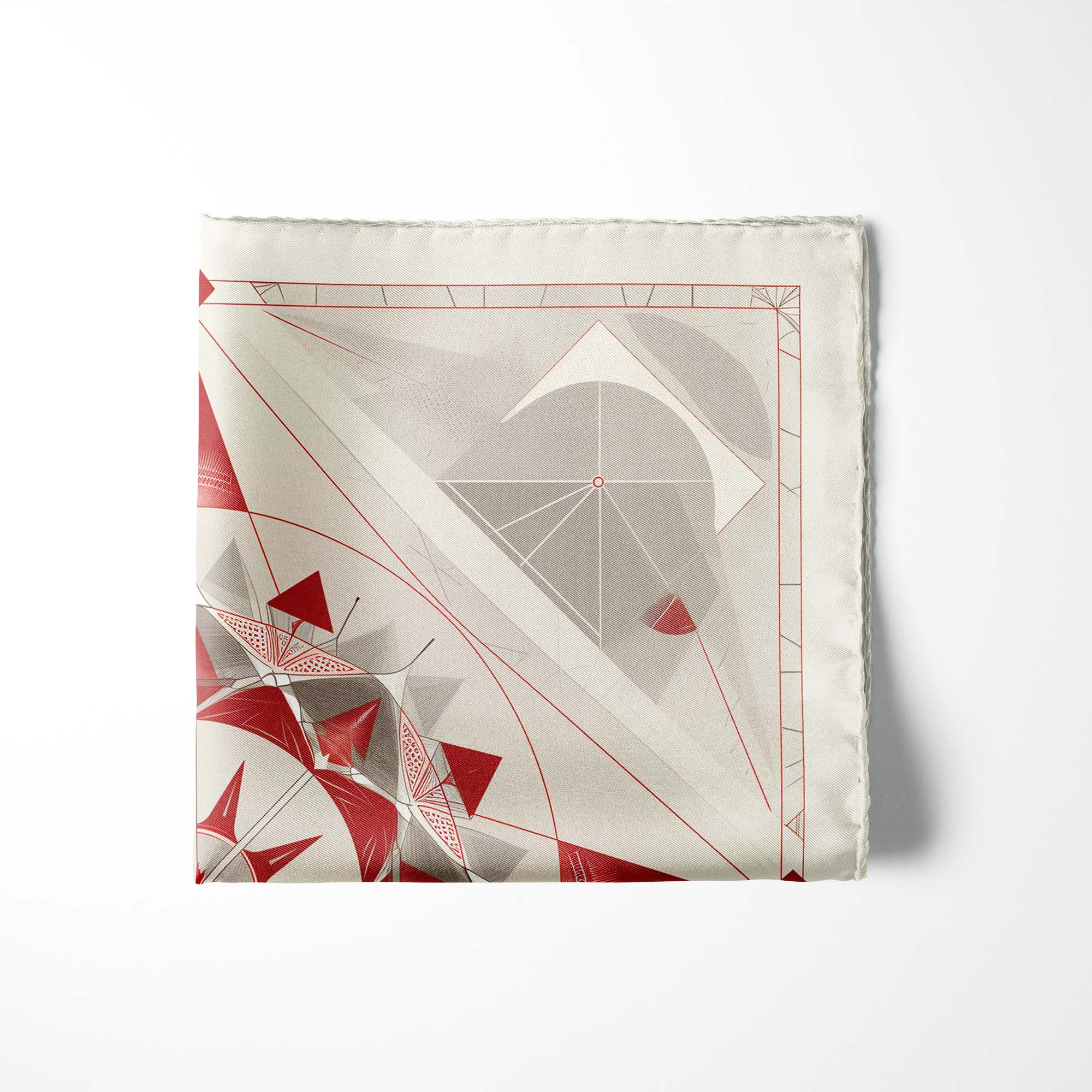 BEAUTIFUL STAR GEOMETRIC SILK POCKET SQUARE