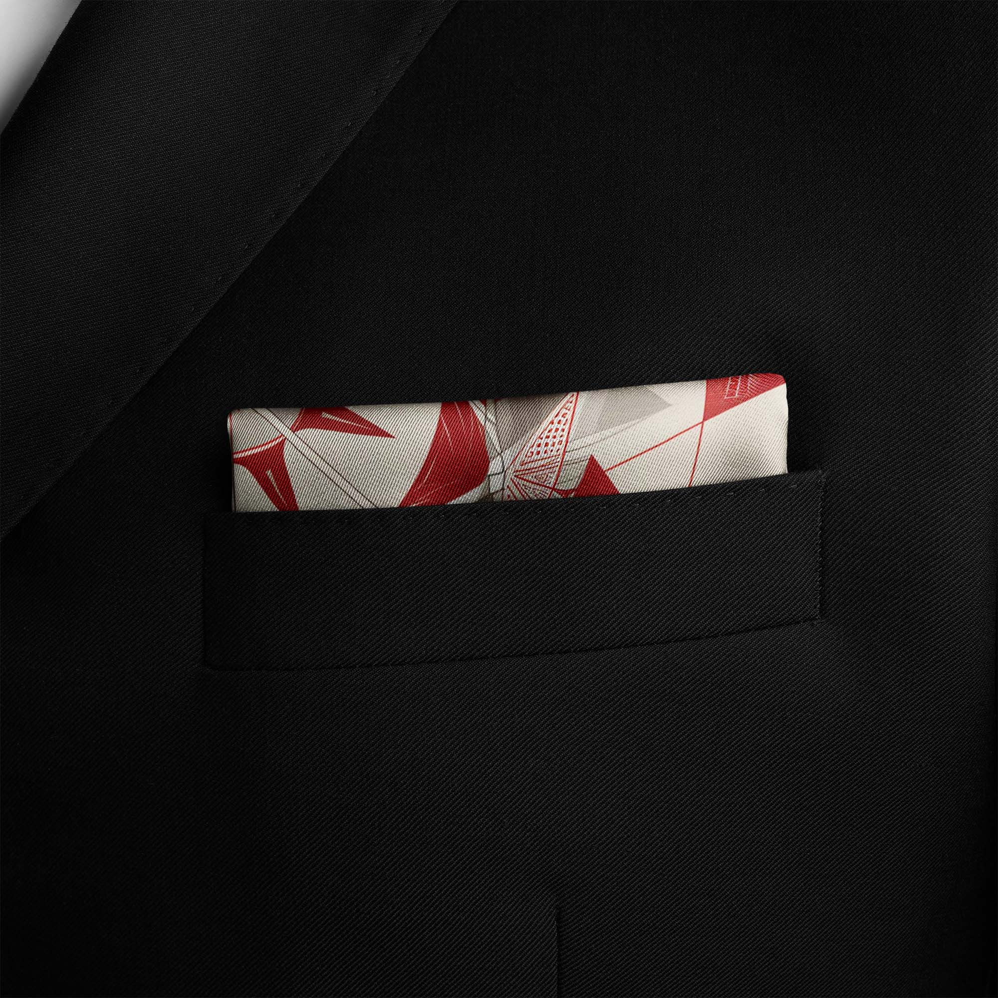 BEAUTIFUL STAR GEOMETRIC SILK POCKET SQUARE