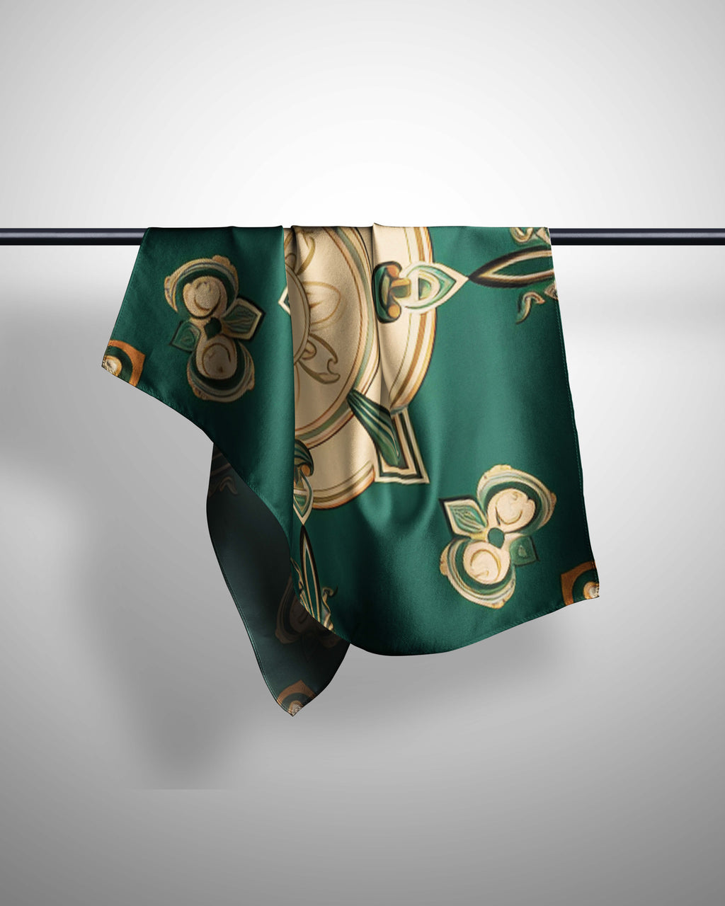 BAROQUE MOTIF SILK WOMEN HIJAB – PREMIUM COLLECTION